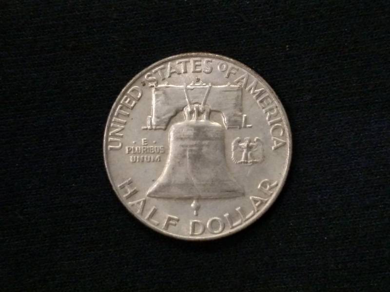 1959 D Franklin Silver Half Dollar...