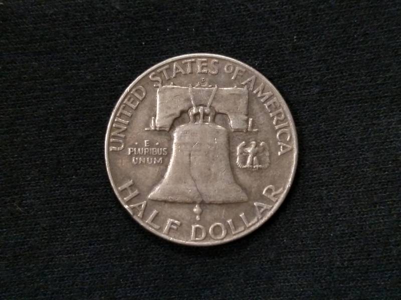 1960 D Franklin Silver Half Dollar...