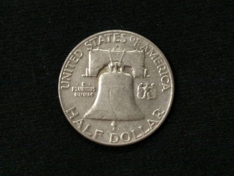 1961 D Franklin Silver Half Dollar...