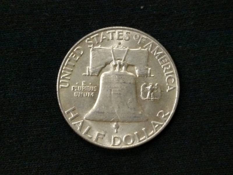 1963 D Franklin Silver Half Dollar...
