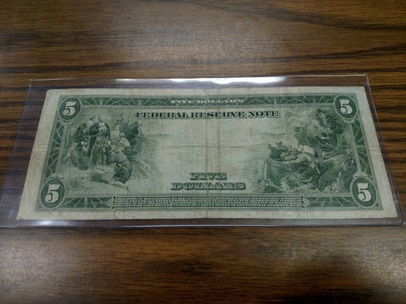 1914 Large Size Five Dollars Federa...