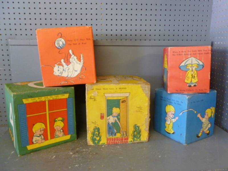 Antique Stacking Blocks