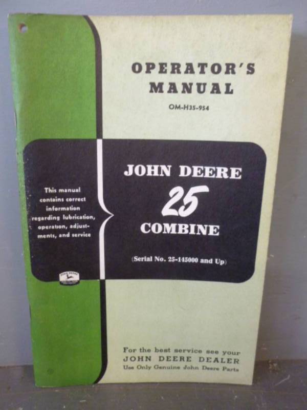 Vintage John Deere Manual