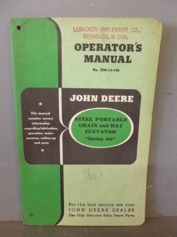 Vintage John Deere Manual