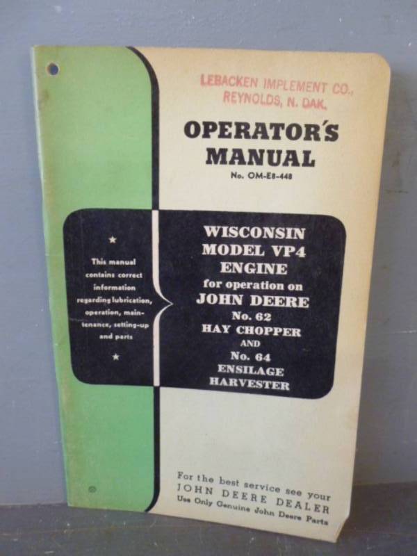 Vintage John Deere Manual