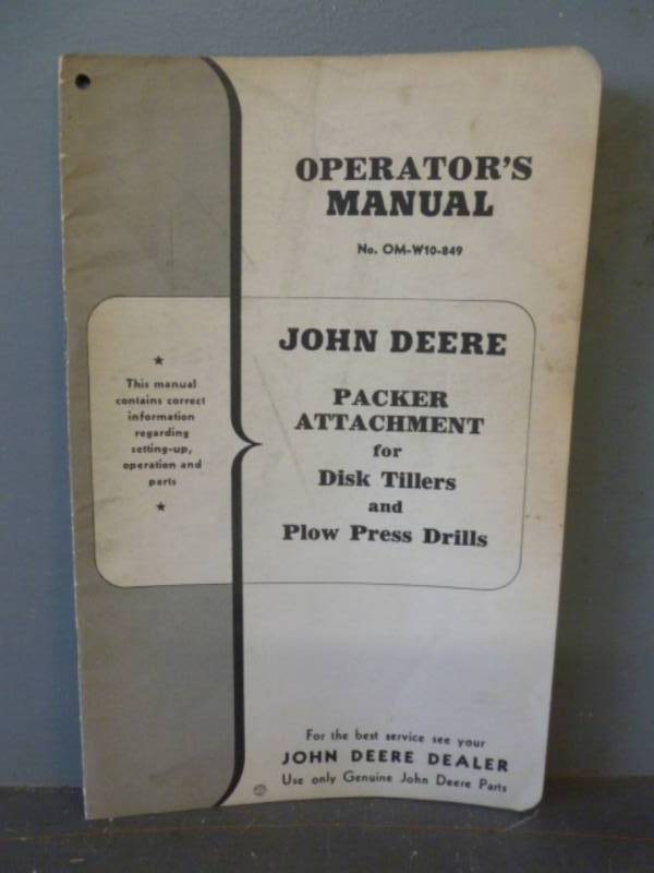 Vintage John Deere Manual