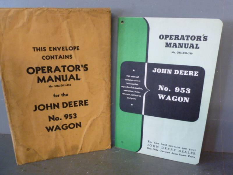 Vintage John Deere Manual