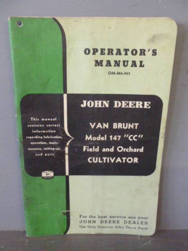 Vintage John Deere Manual