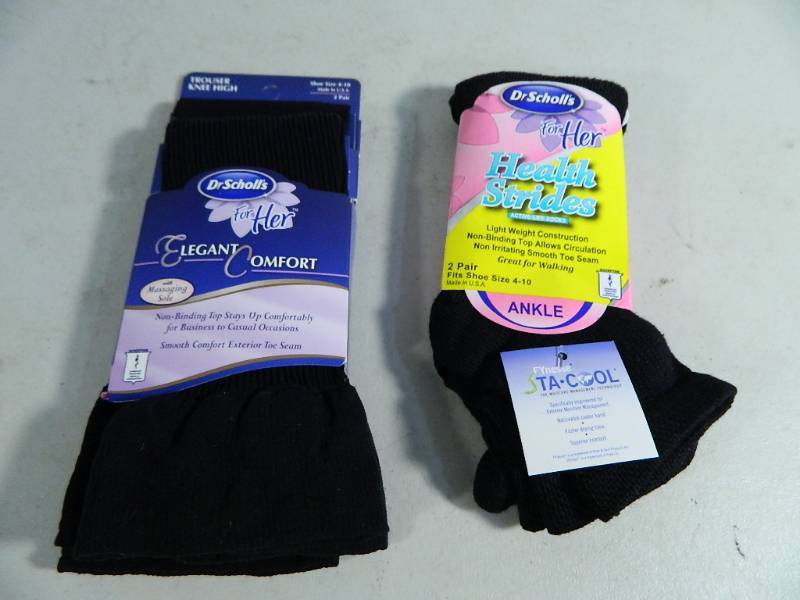 lot 23 image: 4 New Pair of Dr. Scholls Womens Socks