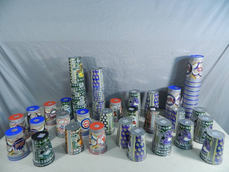 lot 26 image: Large Assortment of New Sports Plastic Cups