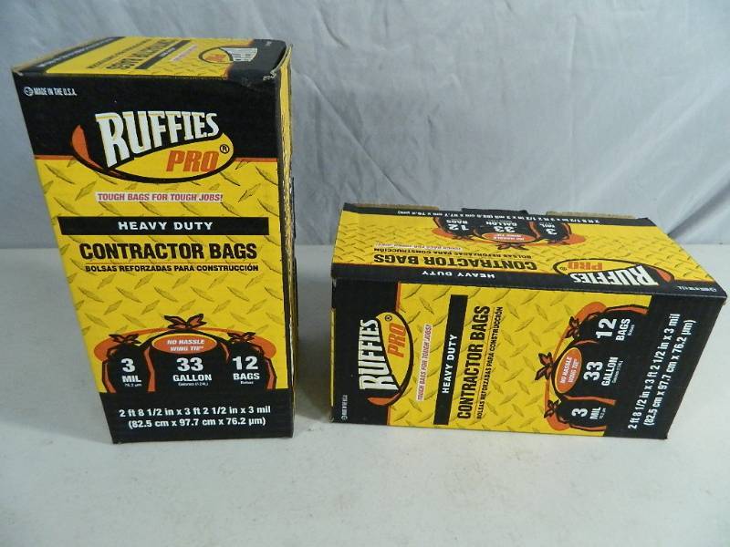 lot 75 image: 2 New Boxes of Contractor Bags