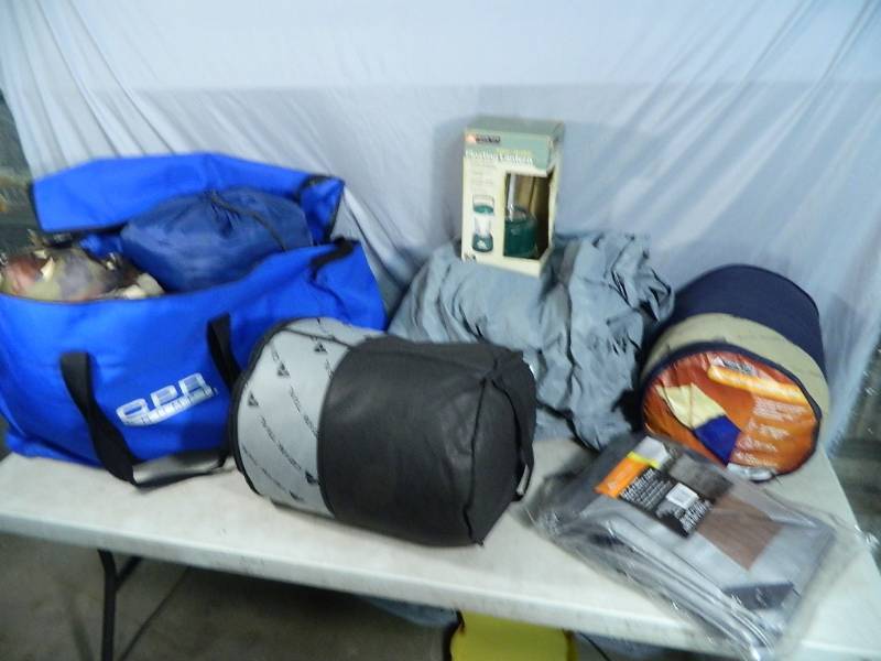 lot 93 image: New Tarp, Sleeping Bags, and More