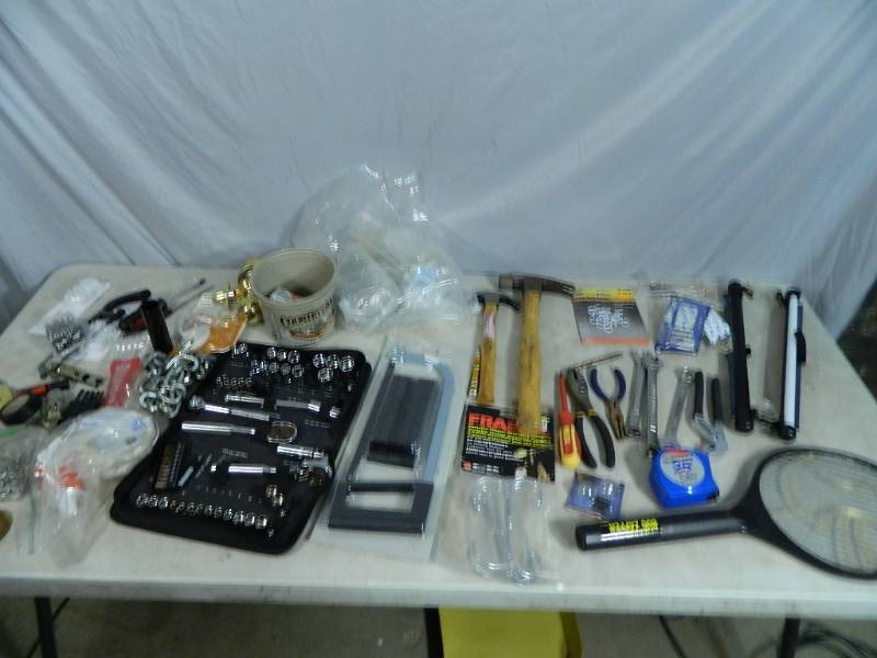 lot 95 image: Assorted Tools and Hardware