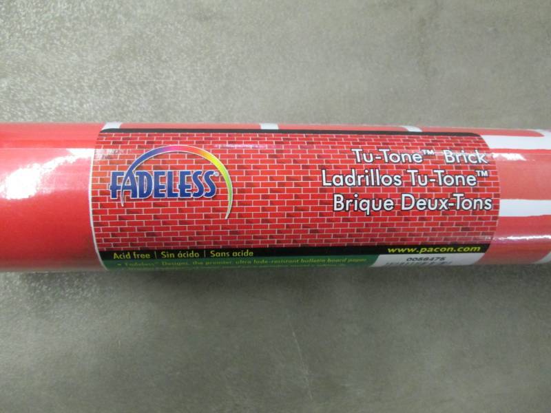 Two Toned Brick Bulletin Board Pape...