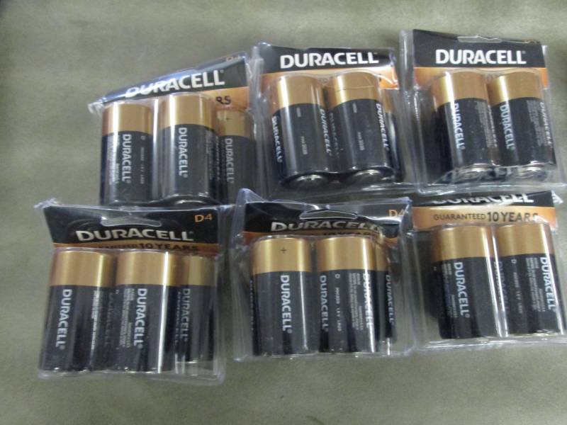 Lot of 6 - 4pk Duracell D batteries...