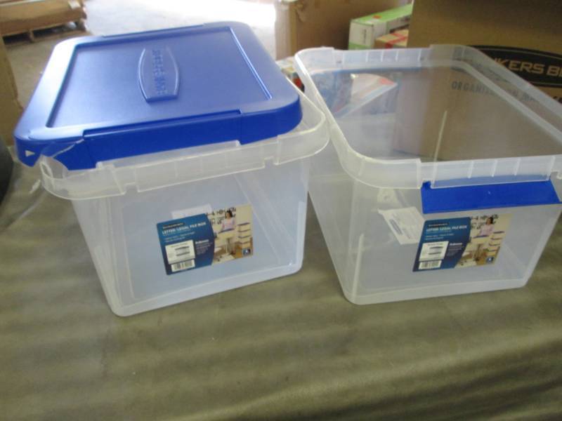 Lot of 2 Bankers Box HD Plastic Por...