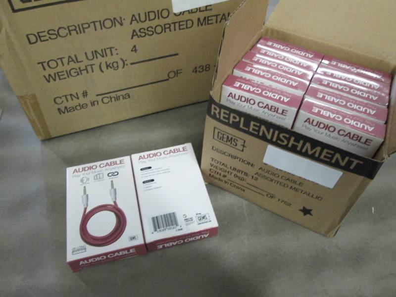 Case of 48 Gems 6 ft Braided Metall...