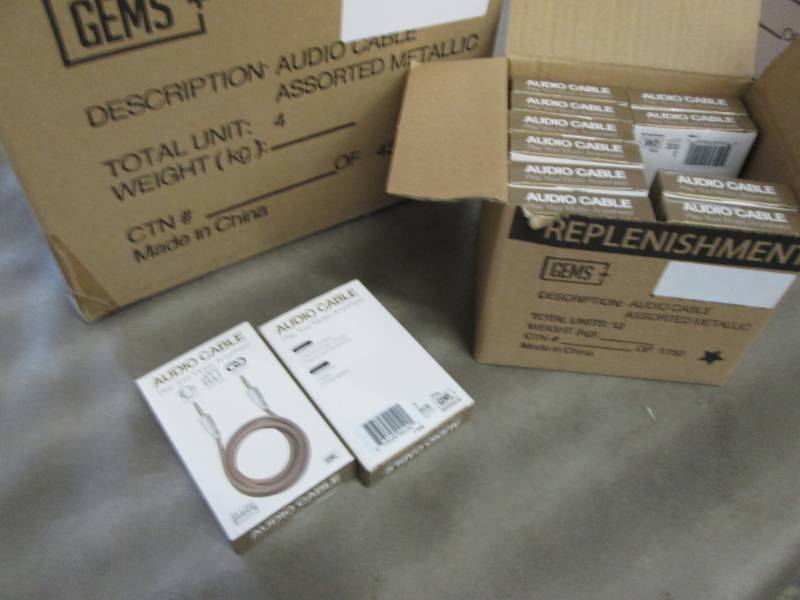 Case of 48 Gems 6 ft Braided Metall...