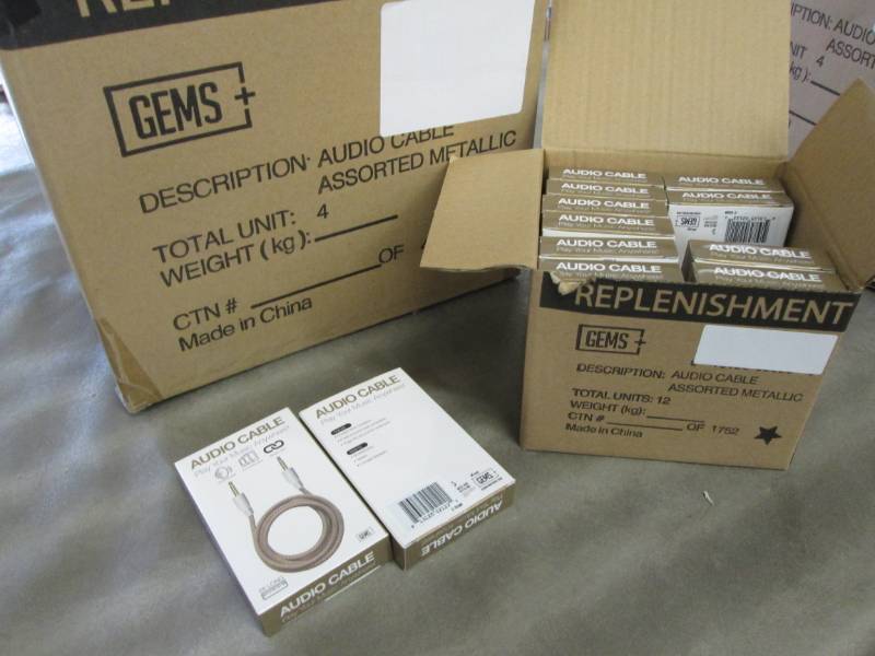 Case of 48 Gems 6 ft Braided Metall...