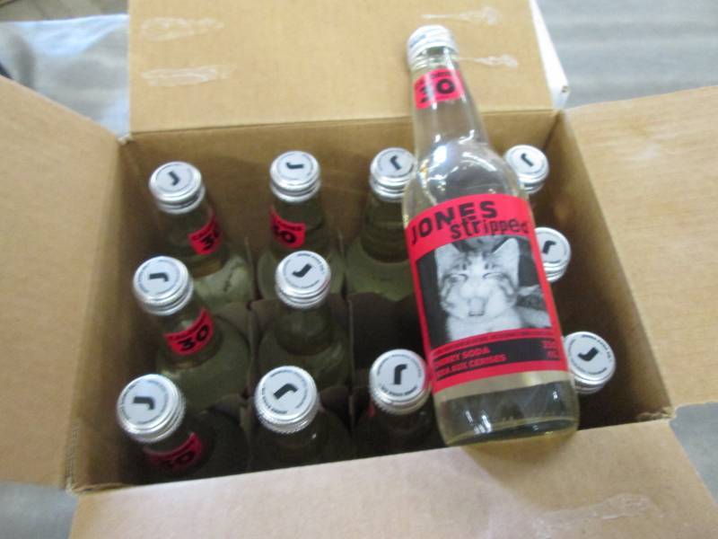 2 Cases of 12 Jones Stripped Cherry...