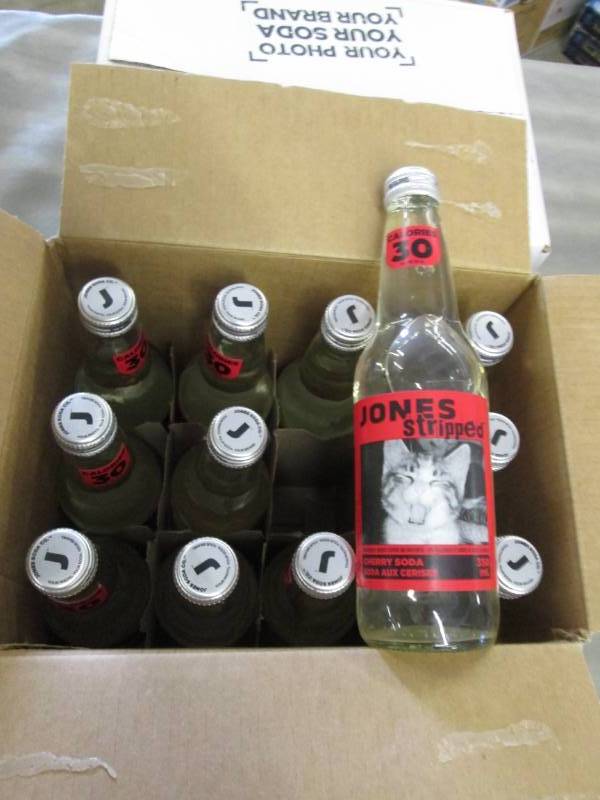 2 Cases of 12 Jones Stripped Cherry...