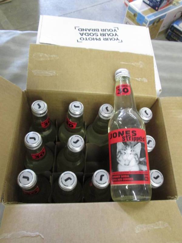 2 Cases of 12 Jones Stripped Cherry...