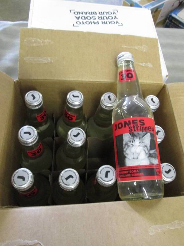 2 Cases of 12 Jones Stripped Cherry...