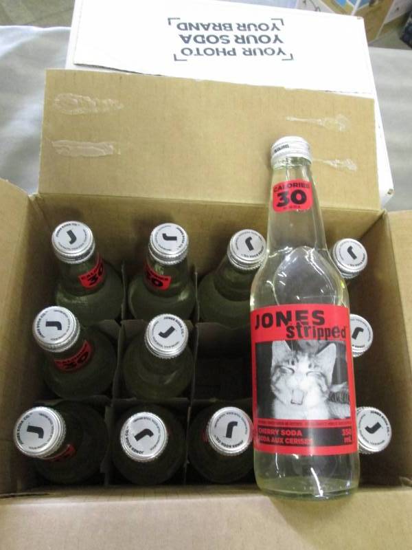 2 Cases of 12 Jones Stripped Cherry...