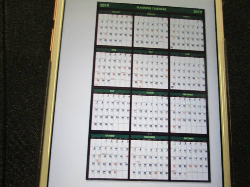 Lot of 6 Planning Calendars Retail ...