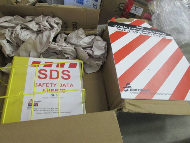 Safety Data Sheet Center, damaged s...