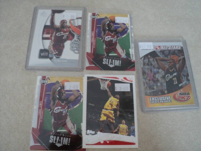 lot 11 image: Lebron James Cards...