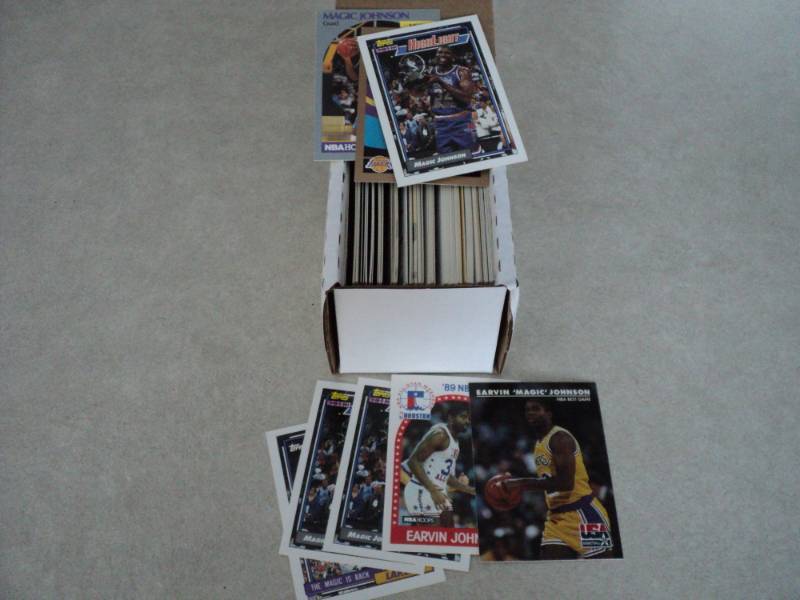 lot 12 image: 100 Magic Johnson Cards...