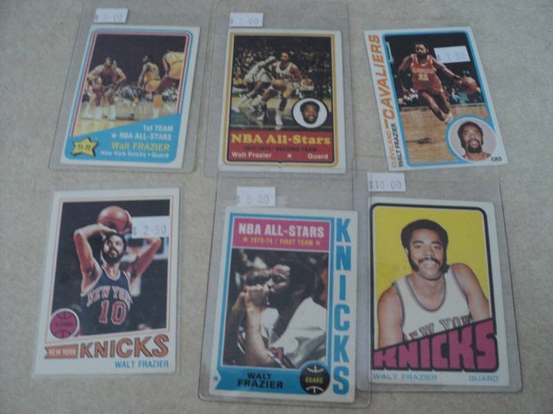 lot 15 image: 1970s Walt Frazier Cards...