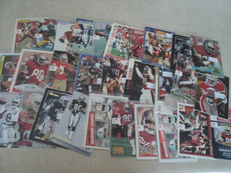 lot 27 image: 30 Jerry Rice Cards...