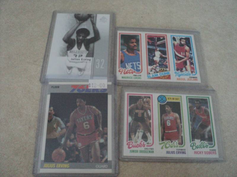 lot 30 image: Julius Erving Cards...
