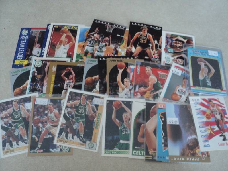 lot 31 image: 35 Larry Bird Cards...