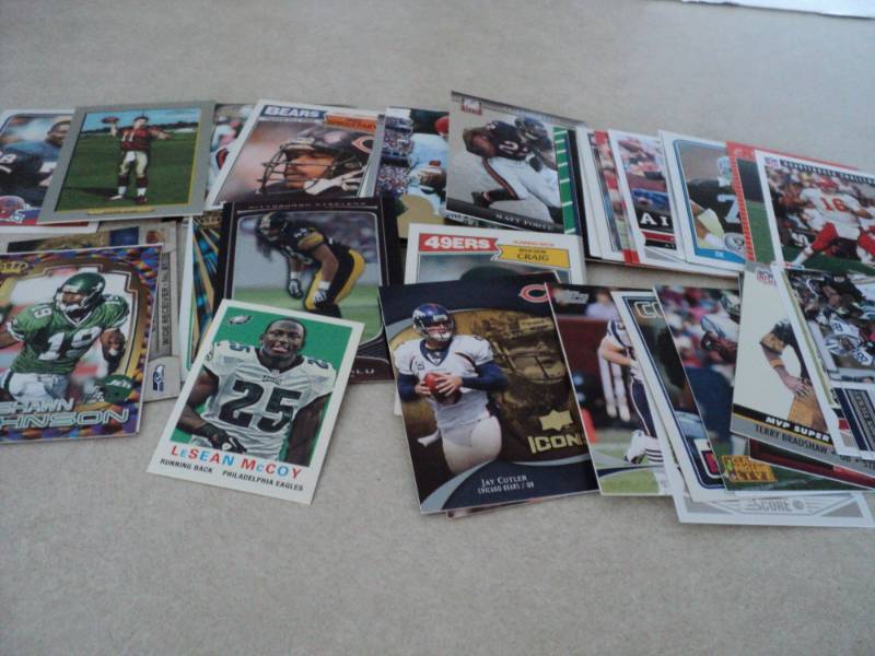lot 43 image: 50 Football Star Cards...