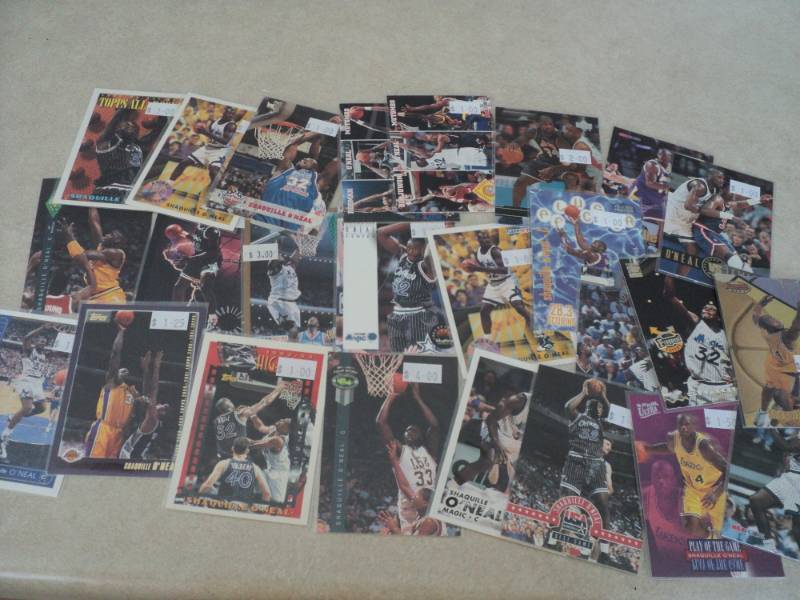 lot 51 image: 25 Shaquille ONeal Cards...