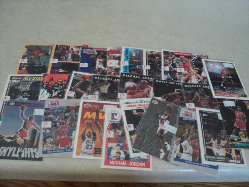lot 53 image: 25 Michael Jordan Cards...