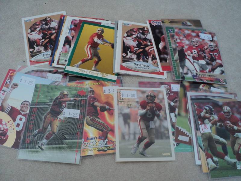 lot 66 image: 40 Steve Young Cards...