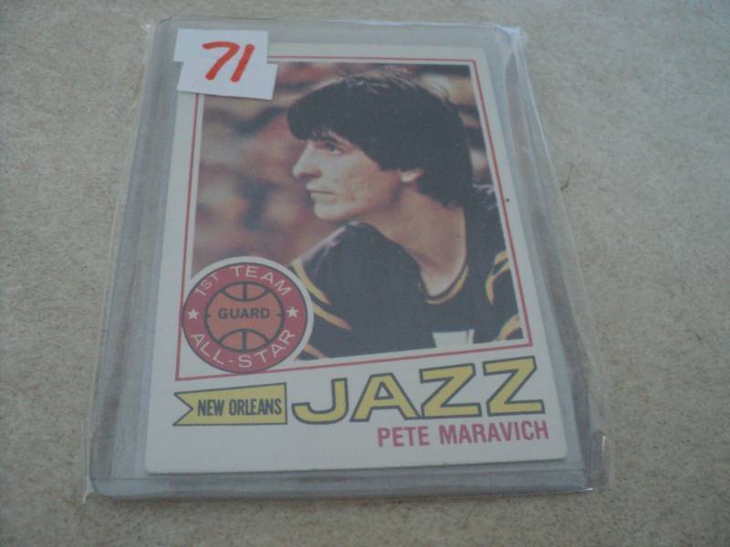 lot 71 image: 1977-78 Topps Pete Maravich Card...