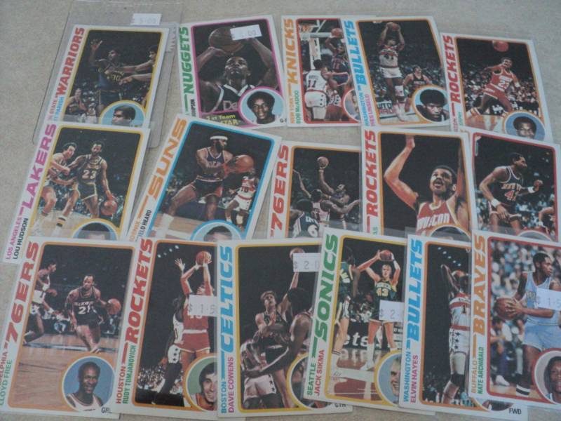 lot 72 image: 1978-79 Topps Basketball Cards...