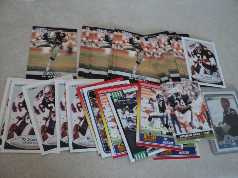lot 83 image: 40 Bo Jackson Cards...