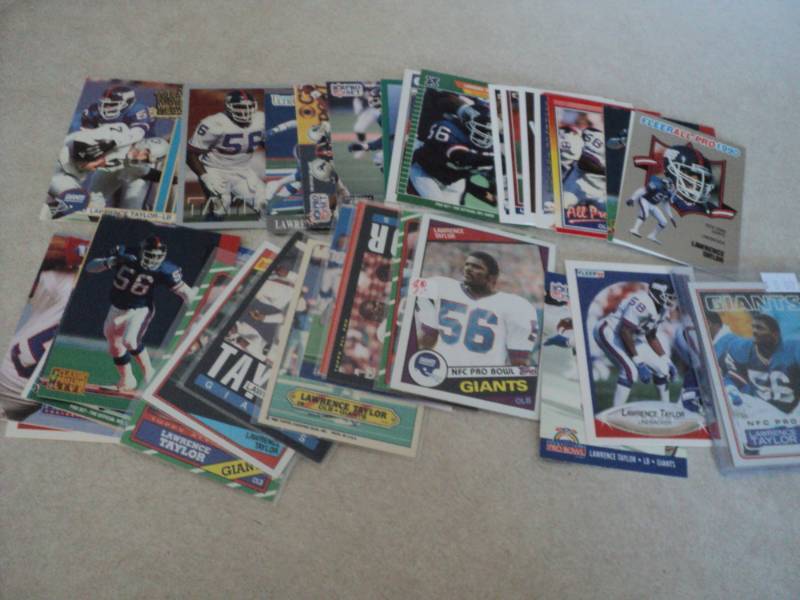 lot 84 image: Lawrence Taylor Cards...