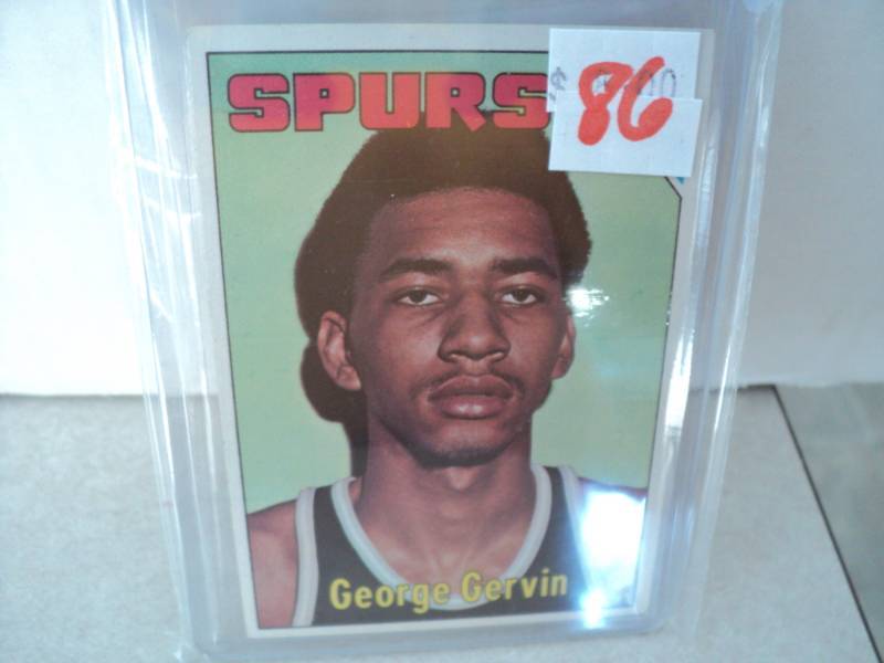lot 86 image: 1975-76 Topps George Gervin Card...