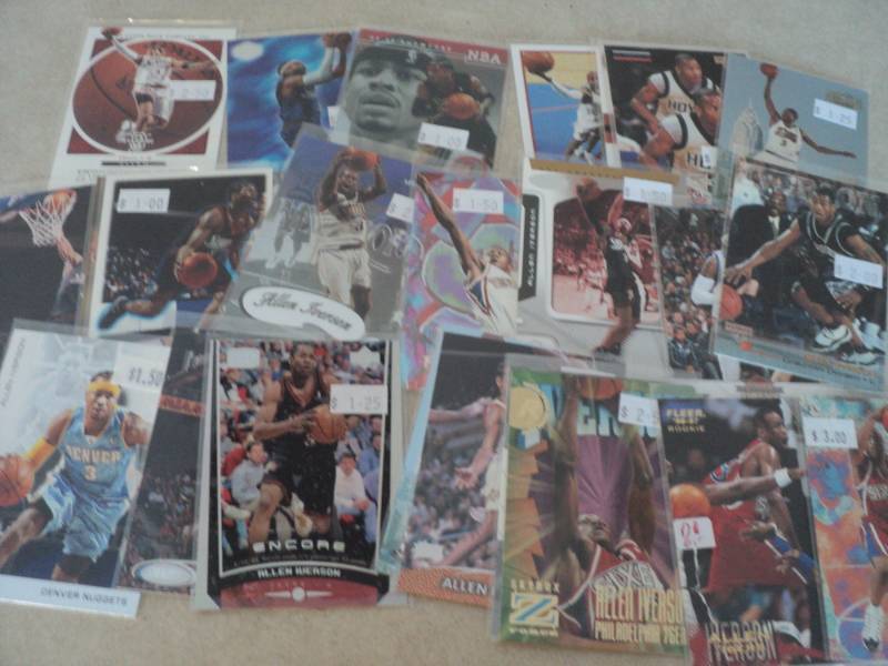 lot 90 image: 25 Allen Iverson Cards...