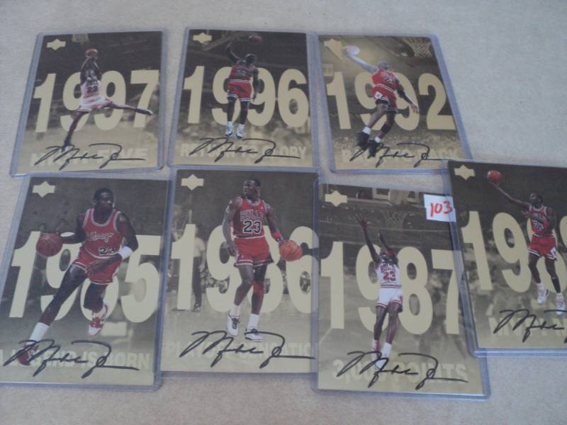 lot 103 image: 1998 Upper Deck Gatorade Michael Jo...