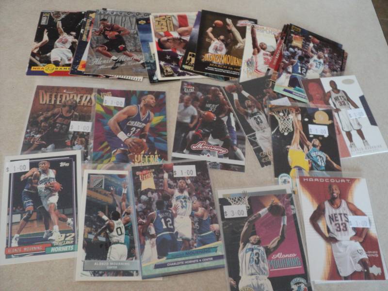 lot 104 image: 40 Alonzo Mourning Cards...