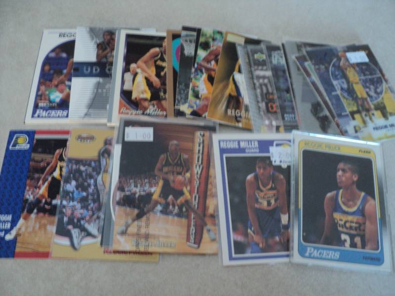 lot 107 image: Reggie Miller Rookie and Cards...
