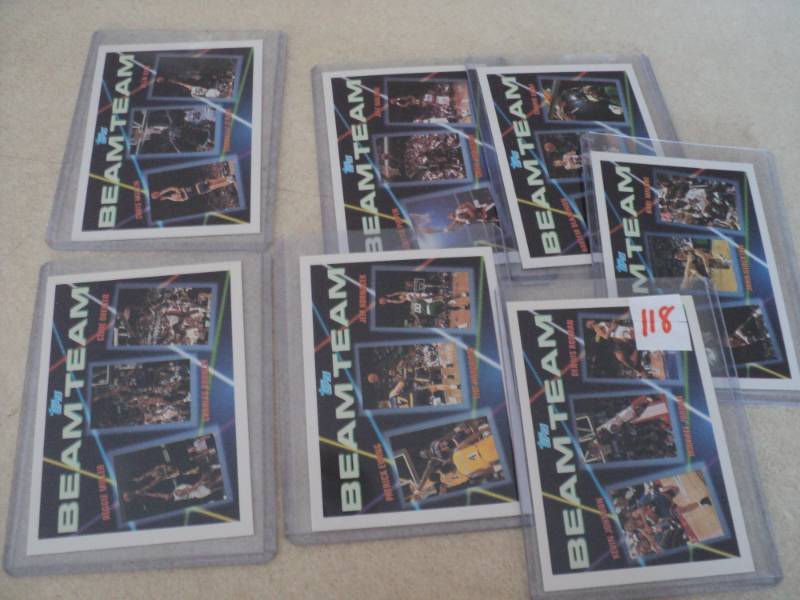 lot 118 image: 1992 Topps Basketball Beam Team Set...